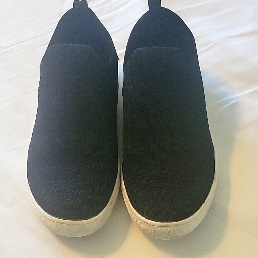 Black Slip-On Sneakers
